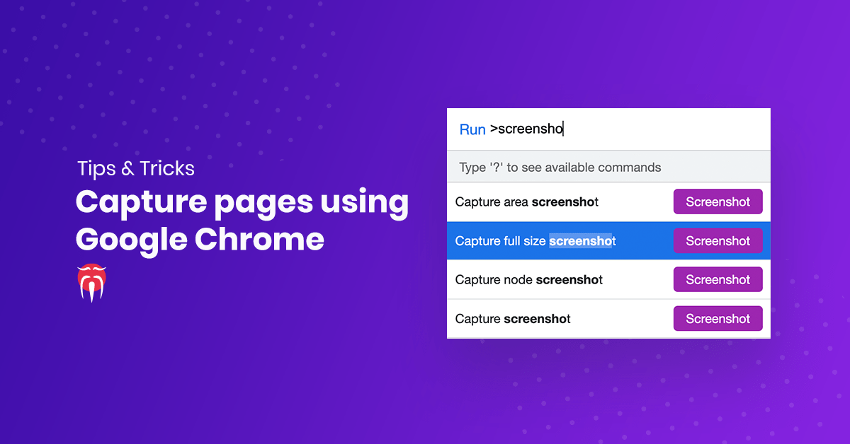 Making Website Screenshots using Chrome