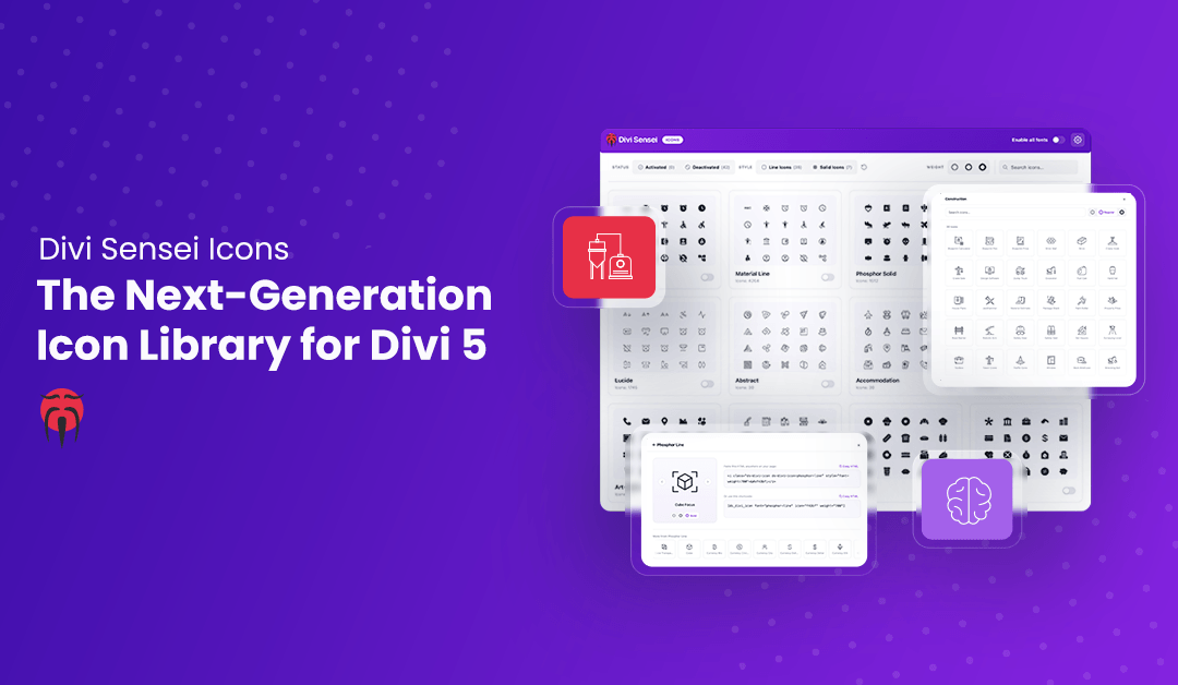 Divi Sensei Icons — The Next-Generation Icon Library for Divi 5