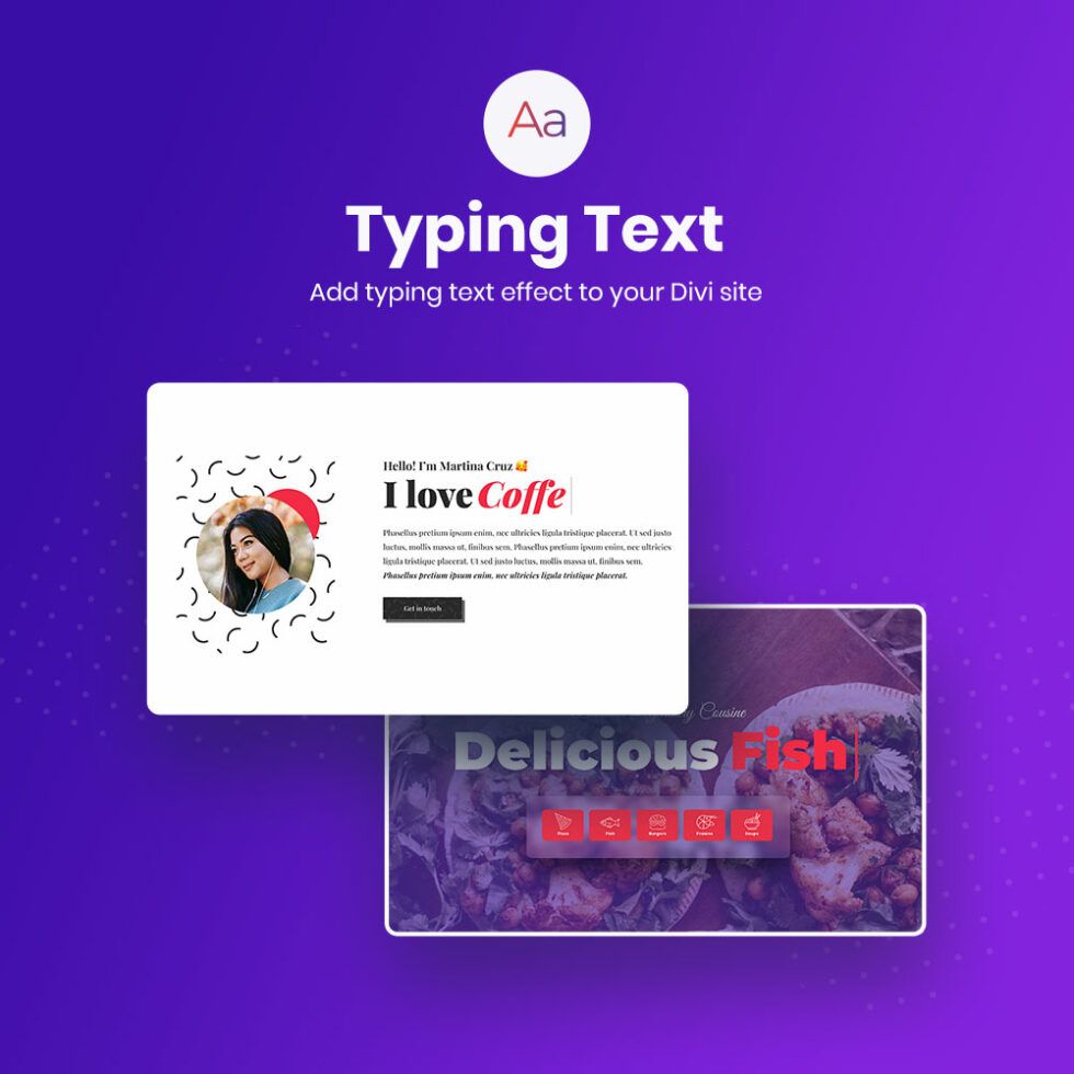 Typing Text The Best Modules for Divi